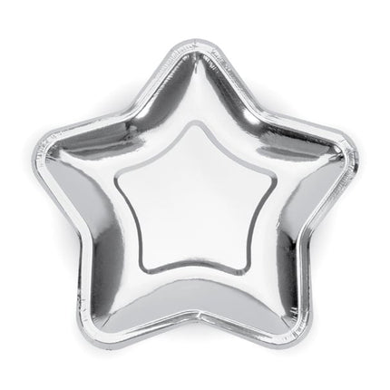 Feestbazaar Bordjes Ster Zilver