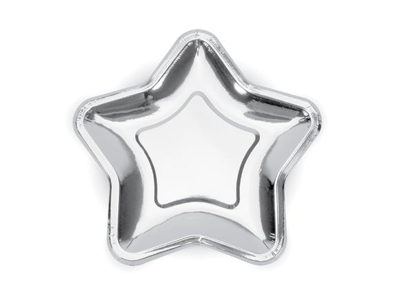 Feestbazaar Bordjes Ster Zilver