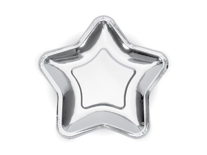 Feestbazaar Bordjes Ster Zilver