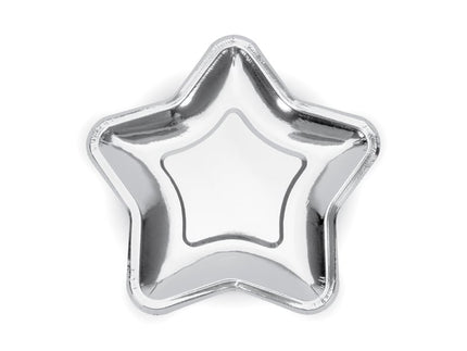 Feestbazaar Bordjes Ster Zilver