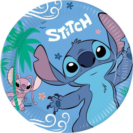 Feestbazaar Bordjes Stitch & Angel 23cm (8st)