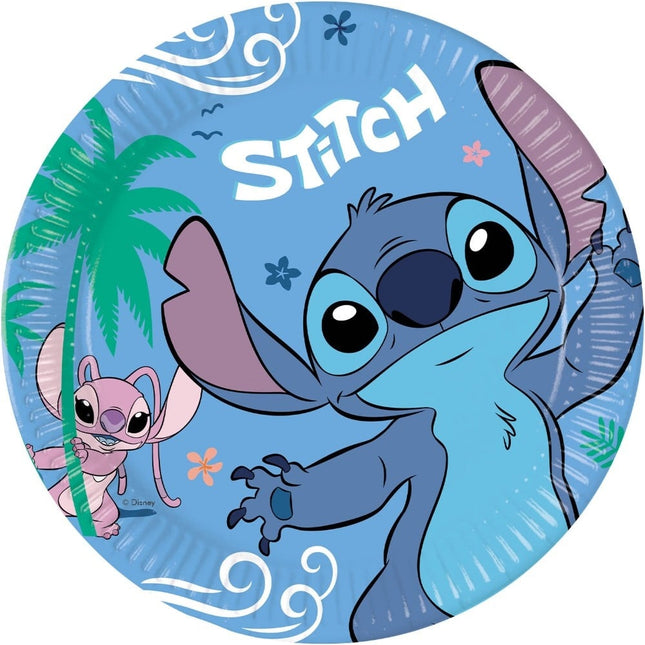 Feestbazaar Bordjes Stitch & Angel 23cm (8st)
