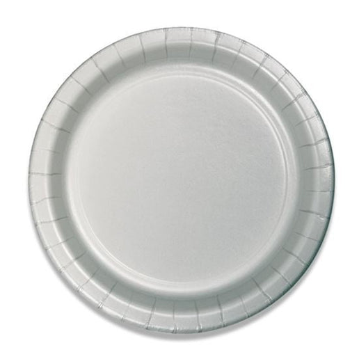 Feestbazaar Bordjes Zilver 23cm (8st)