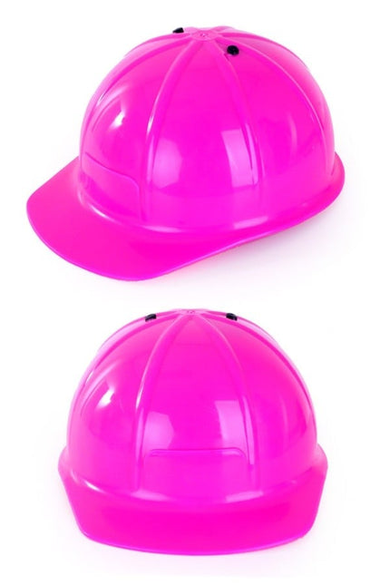 Feestbazaar Bouwhelm Roze Verstelbaar