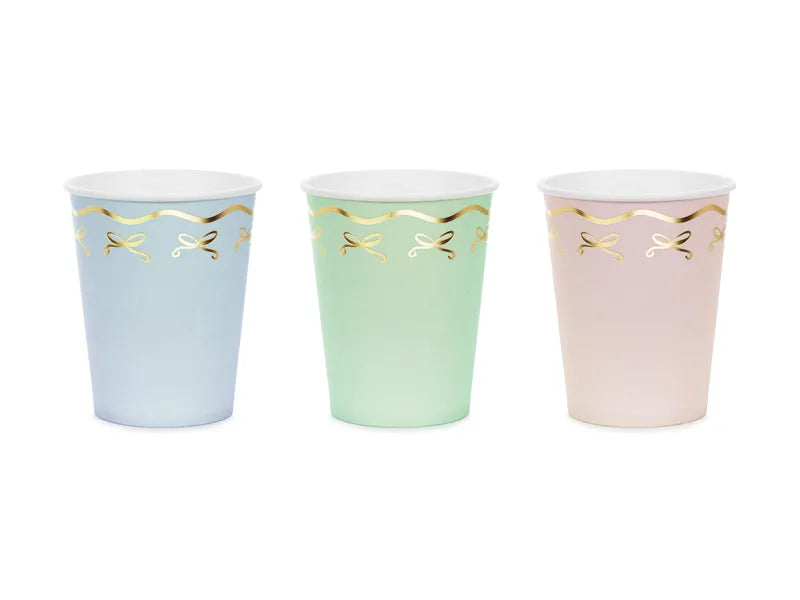 Feestbazaar Bow Tie Cups Mix Colors (220ml)