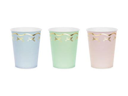 Feestbazaar Bow Tie Cups Mix Colors (220ml)