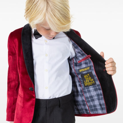 Feestbazaar Boys Dinner Colbert Burgundy Deluxe