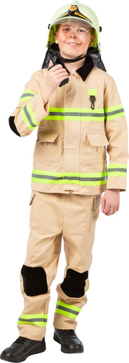Feestbazaar Brandweer Kostuum Beige Kind Blaze