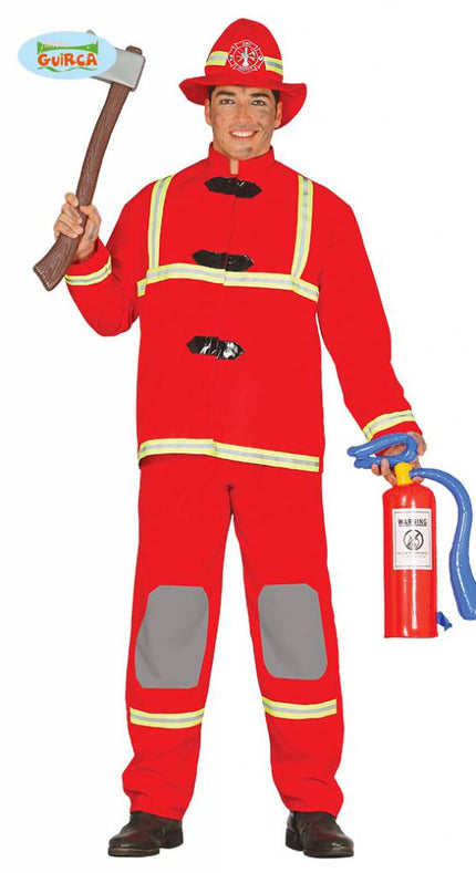 Feestbazaar Brandweer kostuum man