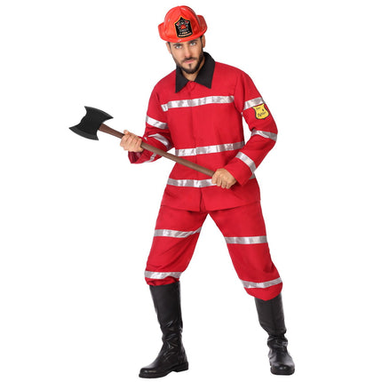 Feestbazaar Brandweer Pak Man Rood