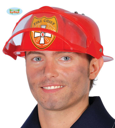 Feestbazaar Brandweerhelm met vizier kind/volwassen