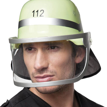 Feestbazaar Brandweerhelm verstelbaar pvc volwassenen