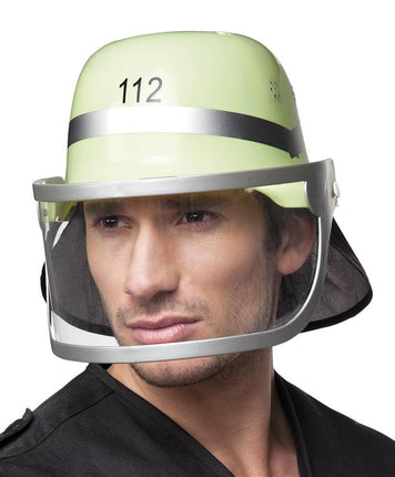 Feestbazaar Brandweerhelm verstelbaar pvc volwassenen