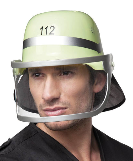 Feestbazaar Brandweerhelm verstelbaar pvc volwassenen