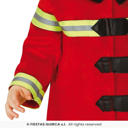 Feestbazaar Brandweerman Kostuum Rood Dreumes