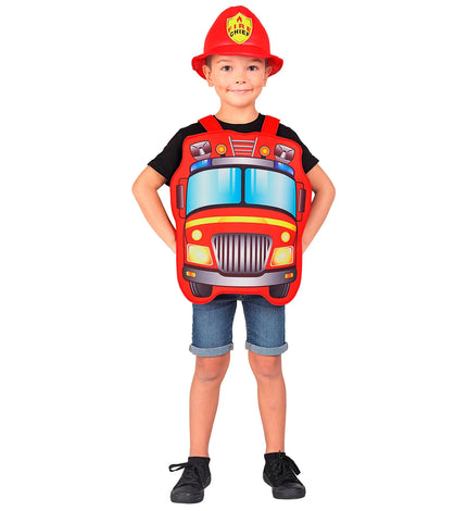 Feestbazaar Brandweerwagen pak kind