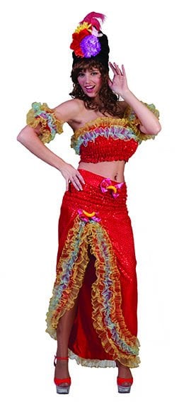Feestbazaar Braziliaanse samba dames kostuum