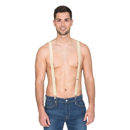 Feestbazaar Bretels glitter goud