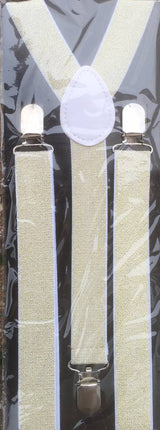Feestbazaar Bretels glitter goud