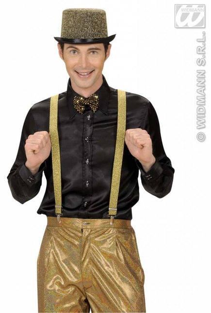 Feestbazaar Bretels lurex goud