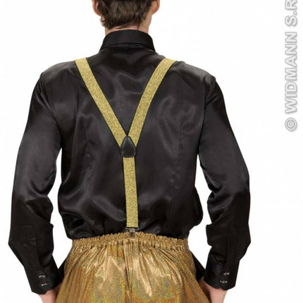 Feestbazaar Bretels lurex goud