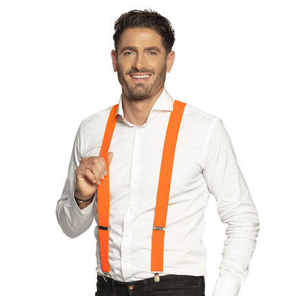 Feestbazaar Bretels Neon Oranje