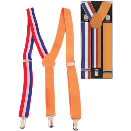 Feestbazaar Bretels Oranje Rood Wit Blauw Nederland