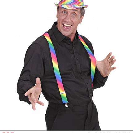 Feestbazaar Bretels regenboog