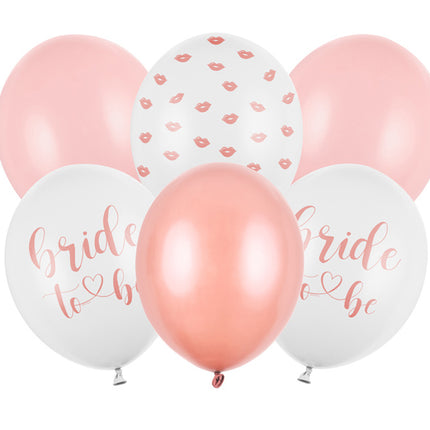 Feestbazaar Bride To Be Ballonnen Lovely Mix (6st)