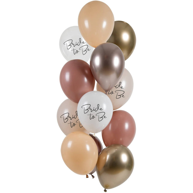 Feestbazaar Bride To Be Ballonnenmix 12st (33cm)