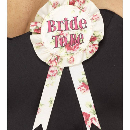 Feestbazaar Bride to Be Rozet vintage