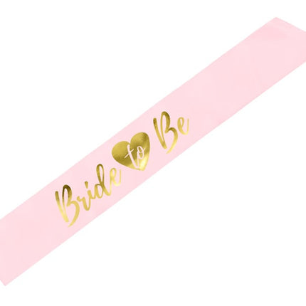 Feestbazaar Bride To Be Sjerp Lichtroze/Goud