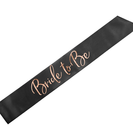 Feestbazaar Bride To Be Sjerp Zwart/Rose Goud