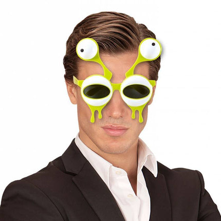 Feestbazaar Bril Alien met ogen