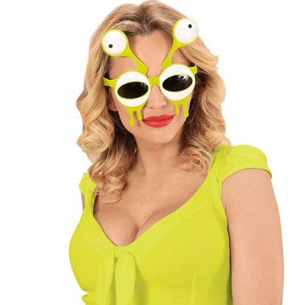Feestbazaar Bril Alien met ogen