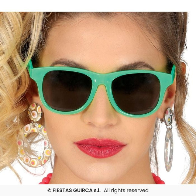 Feestbazaar Bril Blues Brothers Neon Green