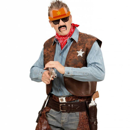 Feestbazaar Bril Cowboy met hoed