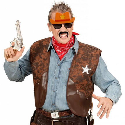Feestbazaar Bril Cowboy met hoed