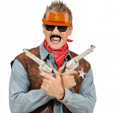 Feestbazaar Bril Cowboy met hoed
