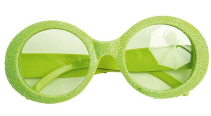 Feestbazaar Bril disco neon groen