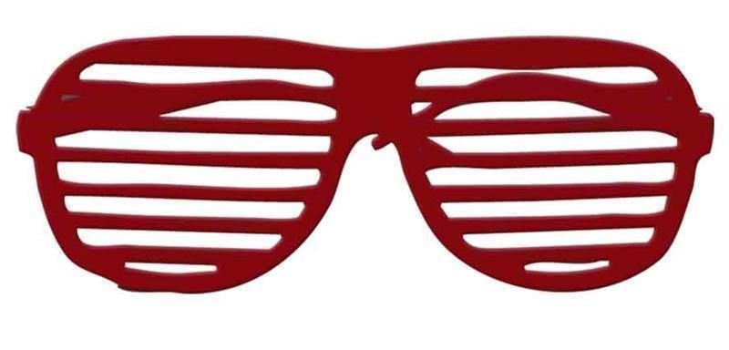 Feestbazaar Bril Disco screen rood