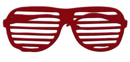 Feestbazaar Bril Disco screen rood