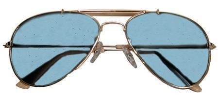 Feestbazaar Bril piloot blauw