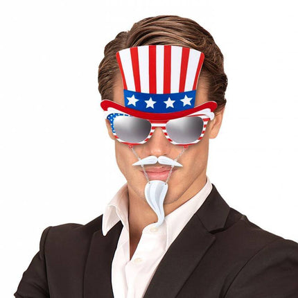 Feestbazaar Bril uncle sam