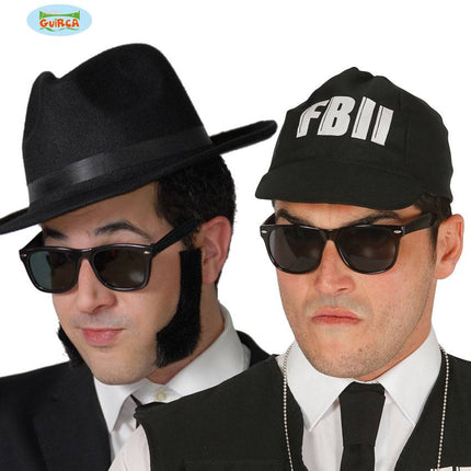 Feestbazaar Bril zwart Blues Brothers
