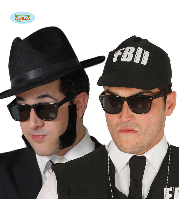 Feestbazaar Bril zwart Blues Brothers
