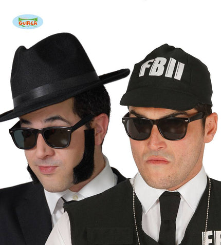 Feestbazaar Bril zwart Blues Brothers