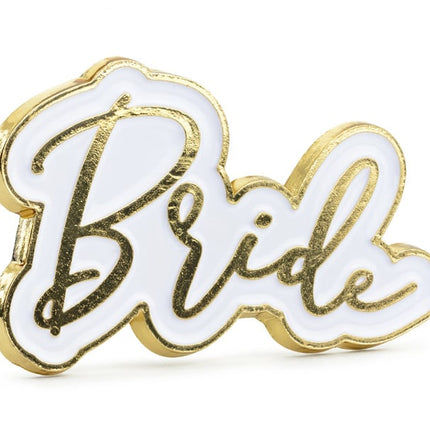 Feestbazaar Broche Bride Goud/Wit