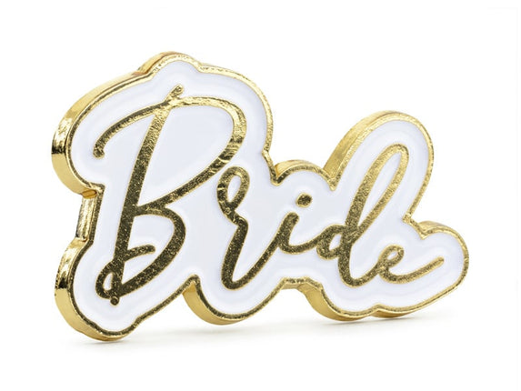 Feestbazaar Broche Bride Goud/Wit