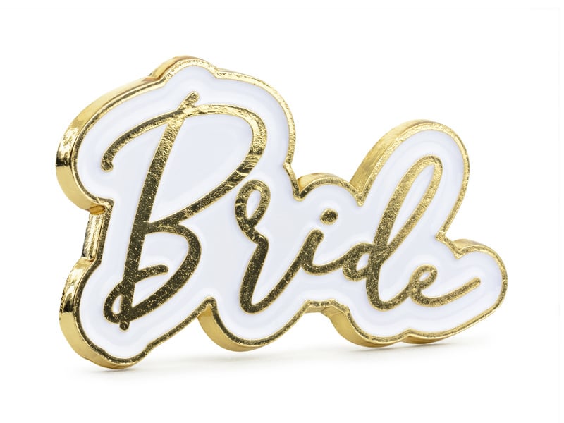 Feestbazaar Broche Bride Goud/Wit